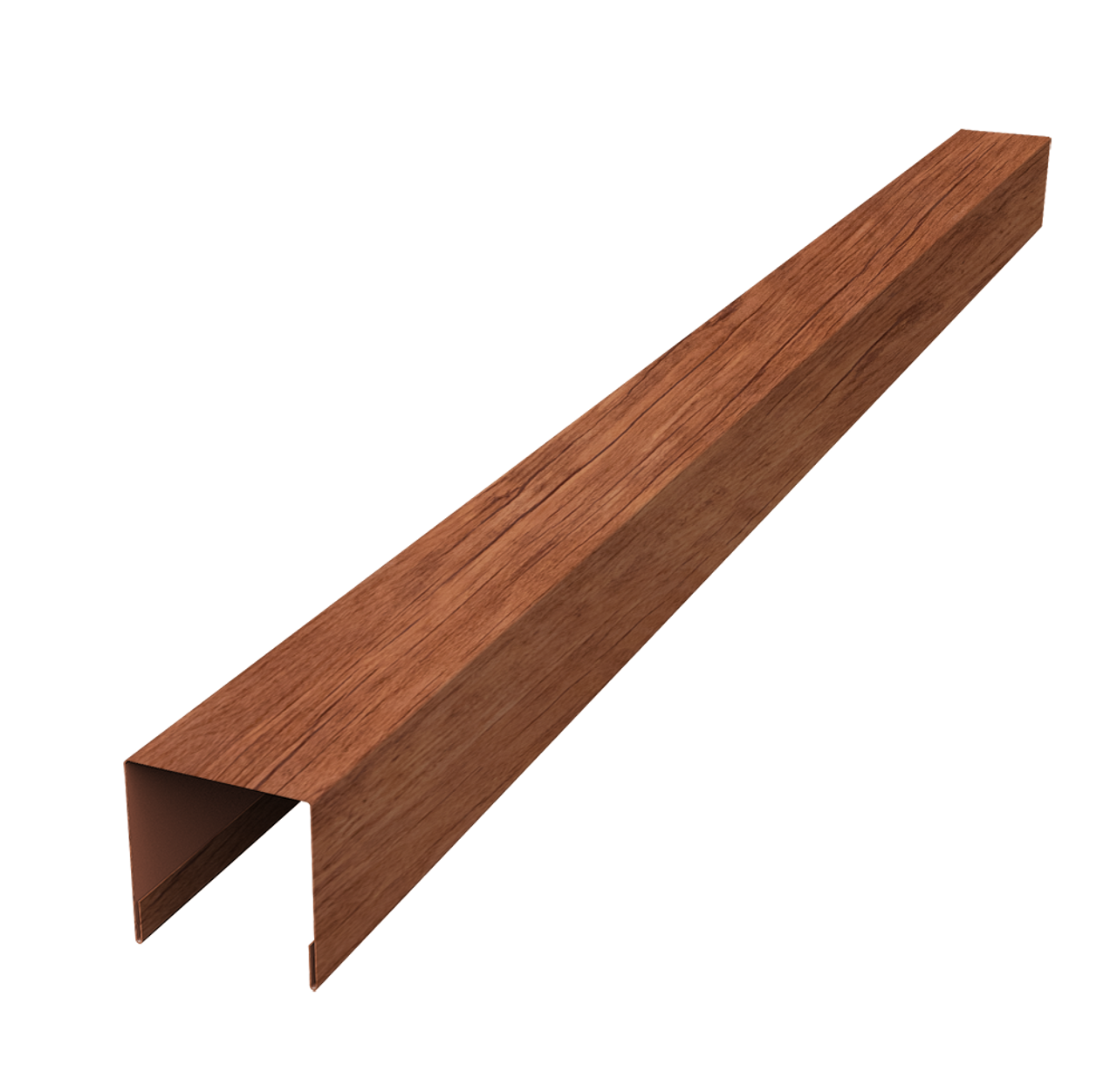 Планка вертикальная лицевая для забора жалюзи Palermo 0,45 Print Premium Rowan Fresh TwinColor (2м)