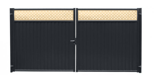 Ворота Estet Plus 2,4х3,6 RAL 7024/1014