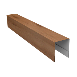Планка боковая для забора из сайдинга ЭкоБрус 0,45 Print Premium Pine Wood Fresh (3м)