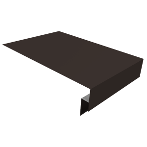 Планка околооконная сложная 250х50х12 (j-фаска) 0,5 Satin с пленкой RR 32 темно-коричневый (3м)