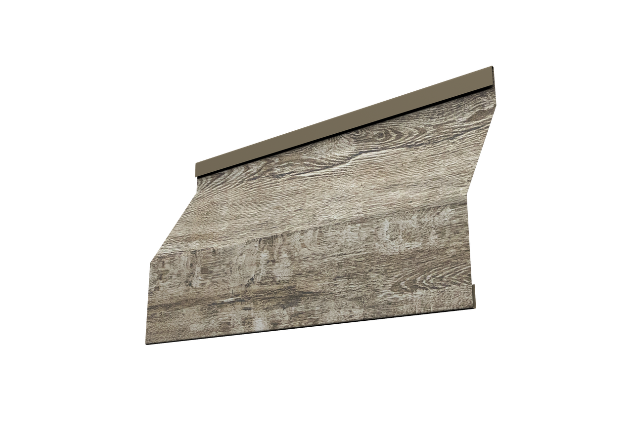 Ламель забора жалюзи Milan Slim 0,45 Print Elite с пленкой Nordic Wood TwinColor