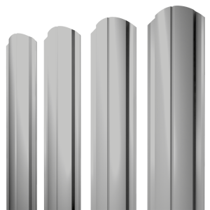 Штакетник Полукруглый Slim фигурный 0,45 Drap TX RAL 7047 телегрей 4