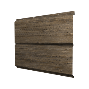 Софит ЭкоБрус new c перфорацией 0,45 Print Elite с пленкой Nordic Wood TwinColor