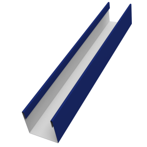 Стойка жалюзи Milan Slim 0,45 PE RAL 5002 ультрамариново-синий (3м)