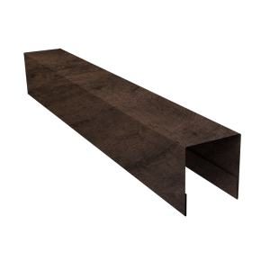 Планка боковая для забора из сайдинга (Блок-хаус new) 0,45 Print-Double Elite Antique Wood (2,5м)