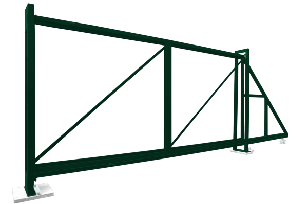 Ворота откатные Colority Zinc 2,03x6,0 RAL 6005