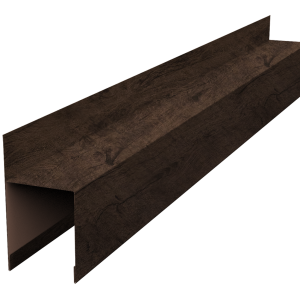 Планка опорная составная внешняя для забора жалюзи Palermo 0,45 Print-double Elite Antique Wood (1,8м)