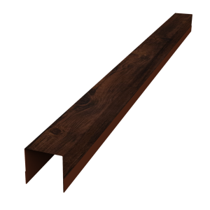 Планка вертикальная обратная для горизонтального монтажа штакетника 0,45 Print Elite Cherry Wood TwinColor (1,8м)