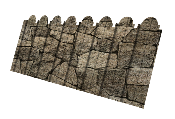 Профнастил C10A фигурный 0,45 Print Elite King Stone TwinColor