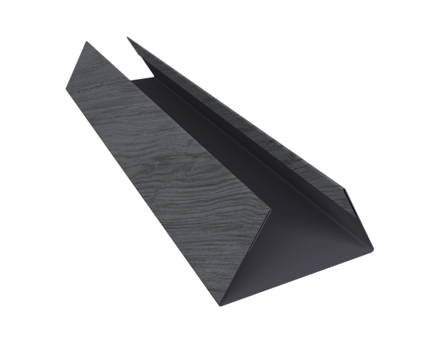 Планка стыковочная составная нижняя 0,45 Print Premium Grey Wood TwinColor (2м)