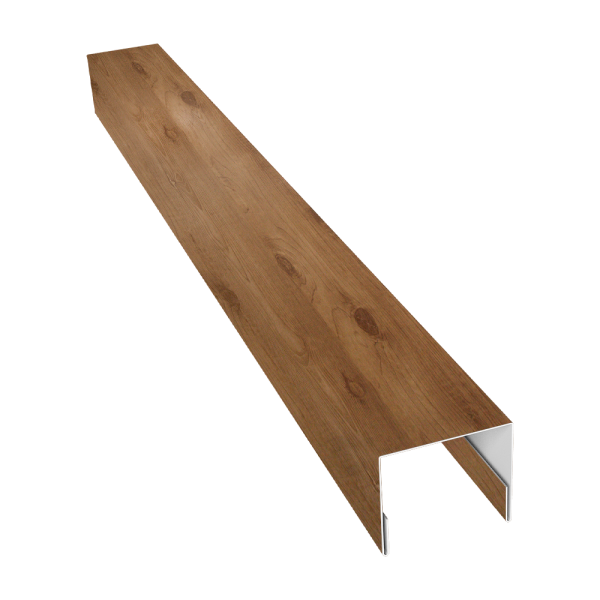 Планка П-образная заборная 24 0,45 Print Premium Pine Wood Fresh (2,5м)