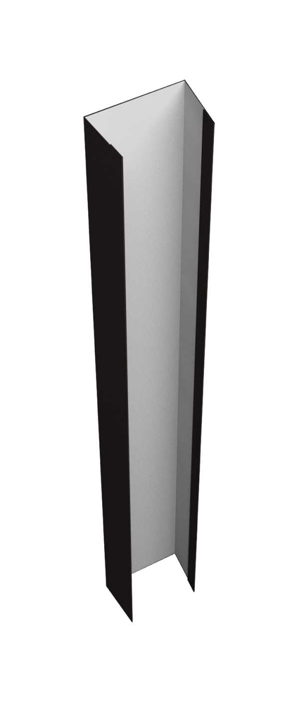 Крепежная планка верхняя Texas 0,5 Satin RAL 9005 черный (3м)