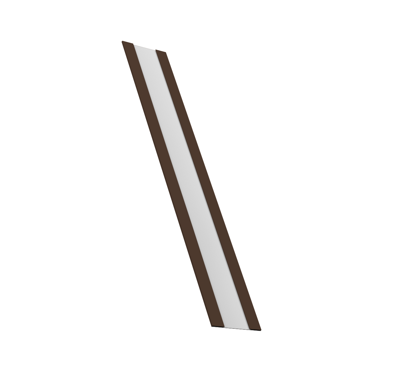 Крепежная планка жалюзи Milan, Milan Slim, Tokyo 0,5 Drap RAL 8017 шоколад (1,8м)
