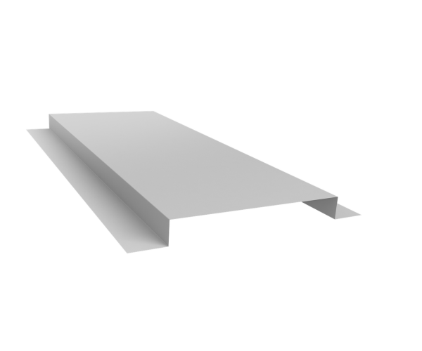 Планка кожуха сегментного 150 0,5 Satin с пленкой RAL 9003 сигнальный белый (3м)