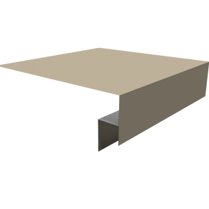 Планка околооконная сложная 200х50х18 (j-фаска) 0,5 Satin с пленкой RAL 1015 светлая слоновая кость (3м)