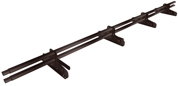 Снегозадержатель трубчатый под фальц Premium 45х25 RAL 8017 (3м)ОЦ