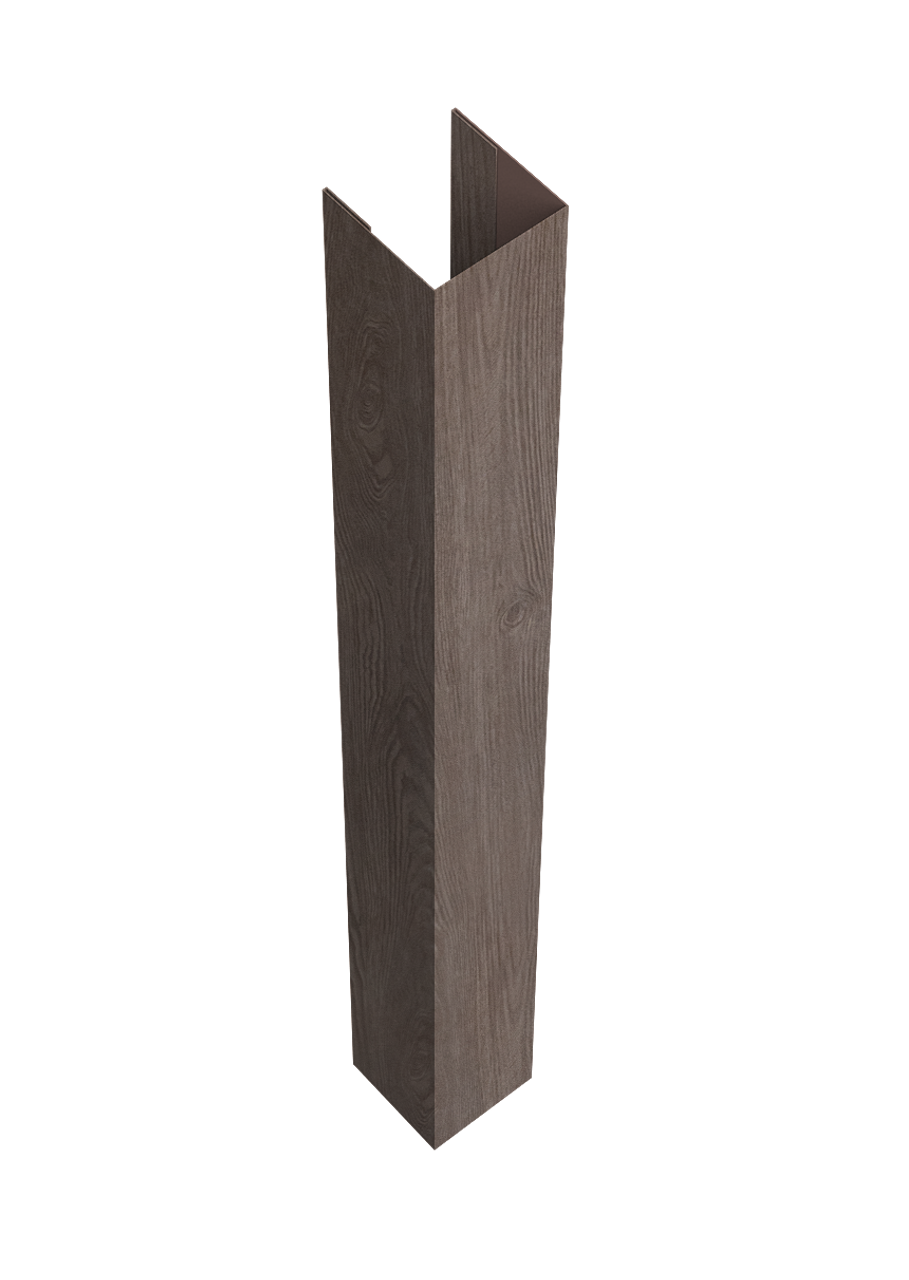 Стойка жалюзи Texas для монтажа без крепежного вкладыша 0,45 Print Elite White Wood TwinColor (3м)