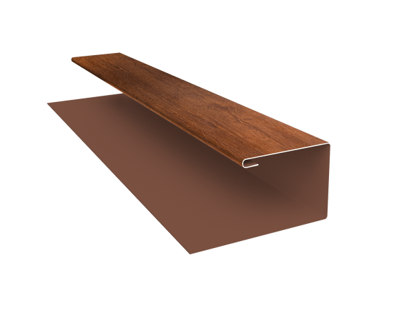 Планка П-образная Блок-Хаус new Grand Line 0,45 Print Premium Golden Wood Fresh TwinColor (2м)
