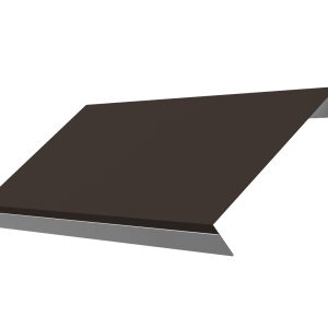 Ламель обратная стартовая/финишная забора жалюзи Texas 50мм для калиток и ворот (с заполнением ламелями 150) 0,5 Satin Matt TX RR 32 темно-коричневый