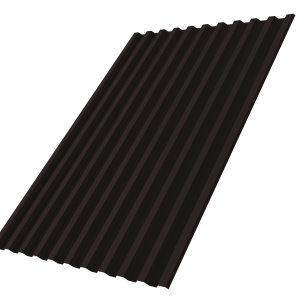 Профнастил С21R 0,45 Drap ST с пленкой RAL 9005 черный