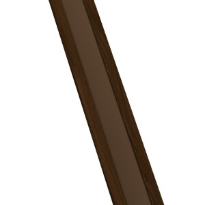 Крепежная планка жалюзи Milan, Milan Slim, Tokyo 0,45 Print Elite Choco Wood TwinColor (2,5м)