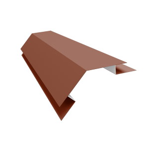 Планка угла внешнего сложного 135 градусов Экобрус Grand Line 0,5 Satin Matt TX RAL 8004 терракота (2м)