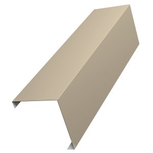 Декоративная накладка на столб универсальная угловая 80х80 для забора жалюзи 0,45 PE RAL 1015 светлая слоновая кость (3м)