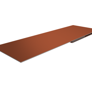 Планка финишная 48х25 0,5 Velur X RAL 8004 терракота (2м)