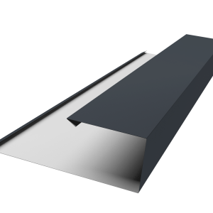 Планка торцевая страховочная 0,45 Drap TR RAL 7024 мокрый асфальт (3м)