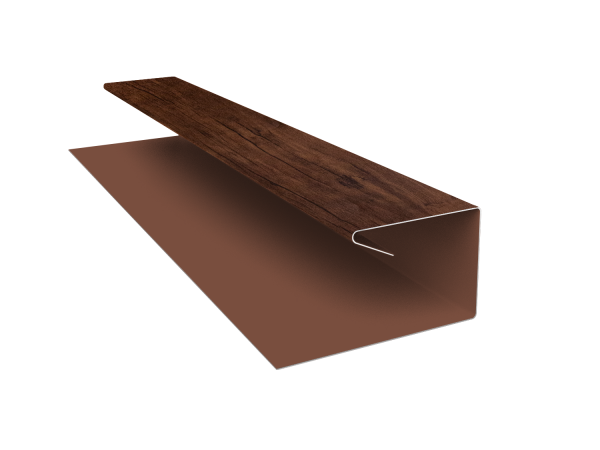 Планка П-образная завершающая сложная (КД) 0,45 Print Premium Cherry Wood Fresh TwinColor (3м)
