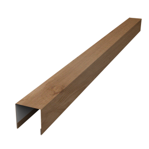 Планка вертикальная лицевая для забора жалюзи Palermo 0,45 Print Premium Pine Wood Fresh (2,5м)