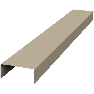 Крышка 30х15 жалюзи Texas 0,45 PE RAL 1015 светлая слоновая кость (3м)