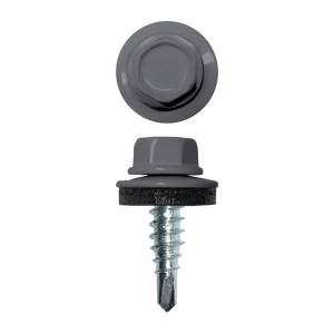 Саморез по металлу 4,8х19 (400шт) сверло №2 RAL 7004