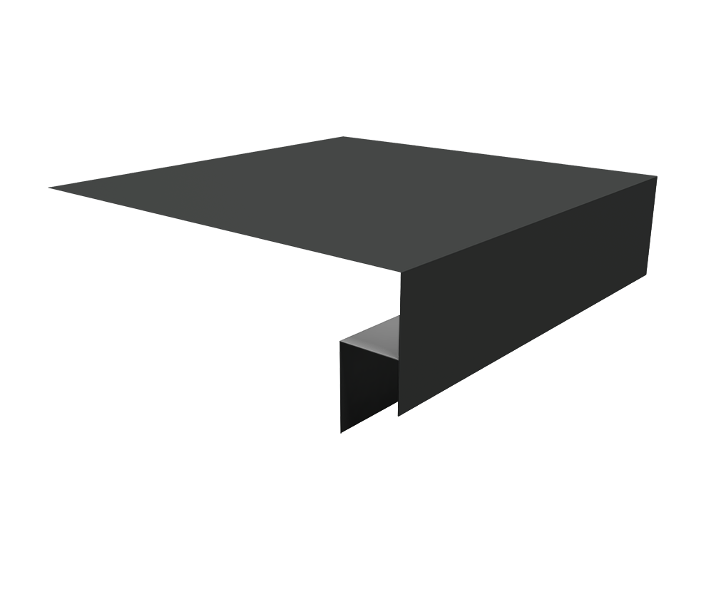 Планка околооконная сложная Блок-Хаус new Grand Line 200х50х27 0,5 Satin с пленкой RAL 7016 антрацитово-серый (2м)