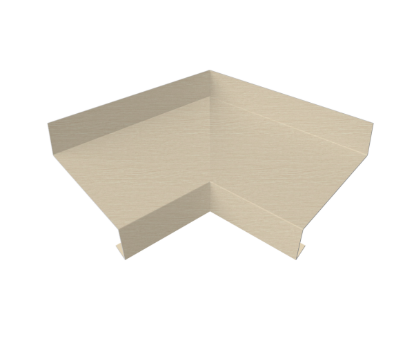 Угол отлива внутренний 70 0,45 Print Elite с пленкой Milky Wood TwinColor