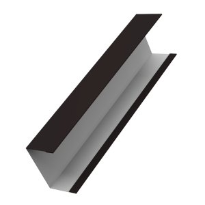 Крышка жалюзи Milan,Tokyo 0,45 Drap RAL 9005 черный (2,5м)