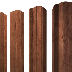 Штакетник М-образный А фигурный 0,45 Print Premium Rowan Wood Intense FTC