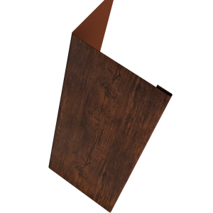 Нащельник (для калиток и ворот) 25х35 жалюзи Milan, Tokyo, Palermo 0,45 Print Premium Cherry Wood Dark FTC (L2,0)