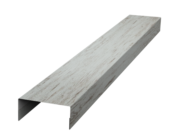 Крышка 45х20 жалюзи Texas 0,45 Print Elite Snow Wood TwinColor (2м)