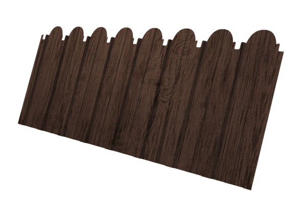 Профнастил C10A фигурный 0,4 Print Premium Antique Wood TwinColor