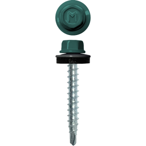 Саморез кровельный Daxmer 4,8х29 (250шт) сверло №1 RAL 6033