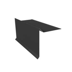 Планка ветровая с отгибом для мягкой кровли 100х20х70 0,5 Satin с пленкой RAL 7016 антрацитово-серый (2м)