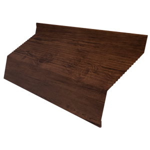 Ламель забора жалюзи Milan new gofr 0,45 Print Premium с пленкой Cherry Wood Fresh TwinColor