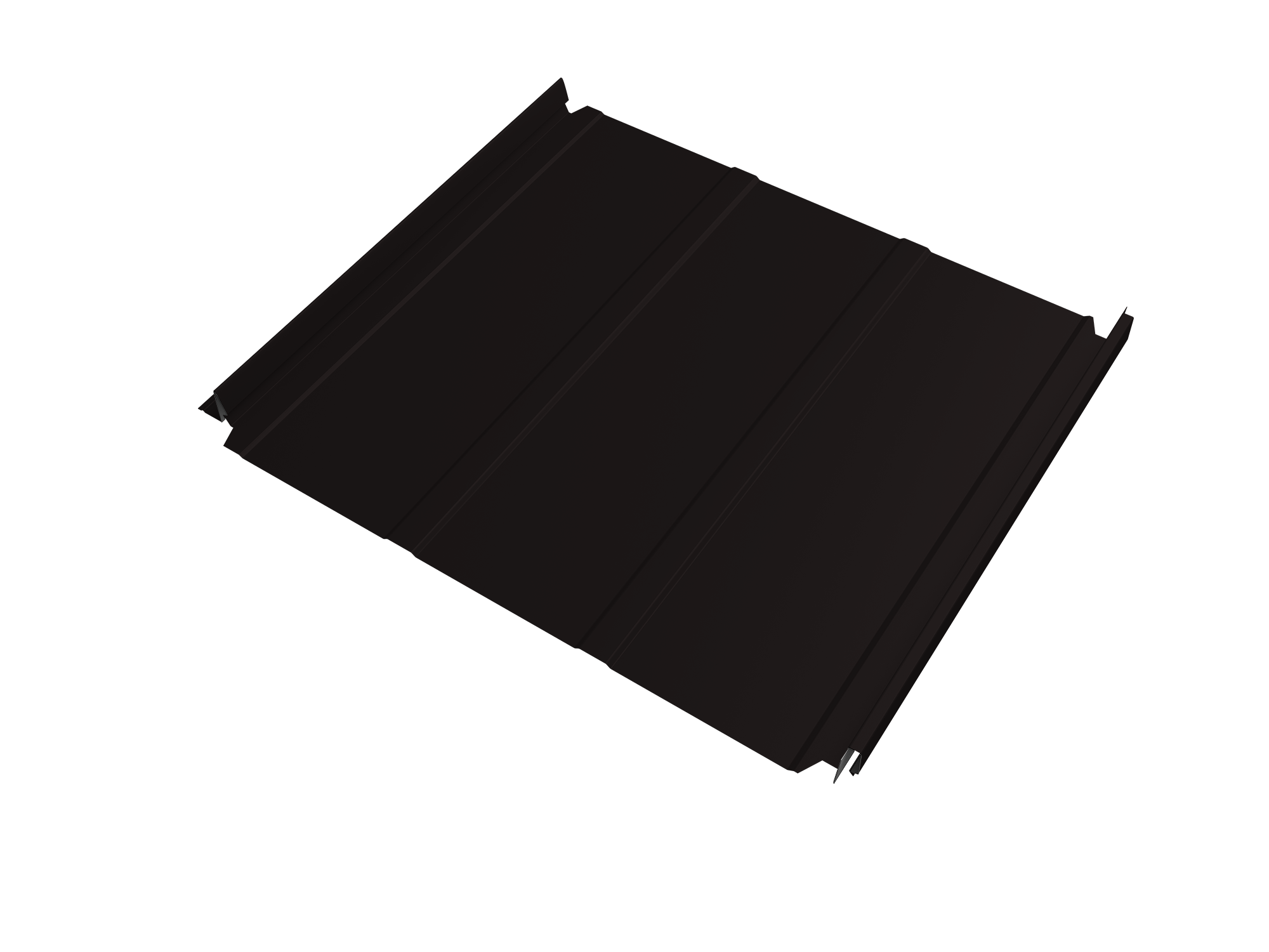 Кликфальц Double Pro Line Grand Line 0,5 Satin с пленкой на замках RAL 9005 черный