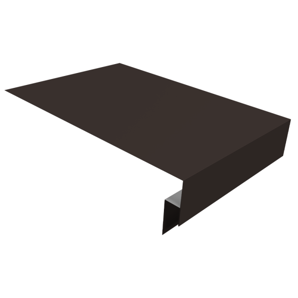 Планка околооконная сложная 300х50х18 (j-фаска) 0,5 Satin с пленкой RR 32 темно-коричневый (2м)