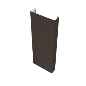 Полустолб для С8,С10 0,5 GreenCoat Pural BT с пленкой RR 32 темно-коричневый (RAL 8019 серо-коричневый) (L2,0)