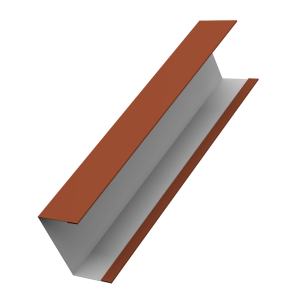Крышка жалюзи Milan, Tokyo (для калиток, ворот) 0,45 PE RAL 8004 терракота (2,5м)