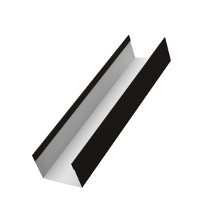 Стойка жалюзи Milan,Tokyo 0,45 Drap RAL 9005 черный (2м)
