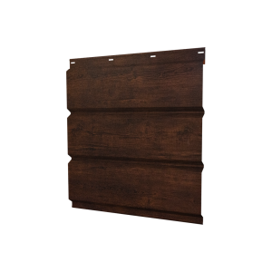 Софит металлический без перфорации 0,45 Print Premium с пленкой Cherry Wood Dark FTC
