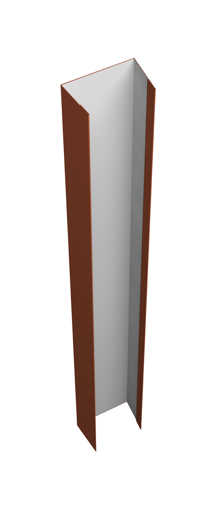 Крепежная планка верхняя Texas 0,5 PurLite Matt RAL 8004 терракота (3м)